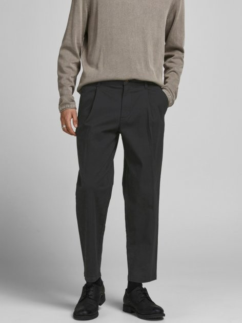 Штани JPSTBILL JJRICO CROPPED AKM 000 BLACK 12192602-Black Jack&Jones 28/32 Чорний 12192602-BLACK