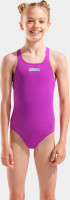 Купальник закритий для дівчат Arena TEAM SWIMSUIT SWIM PRO SOLID рожевий Діт 110 см 004762-905