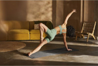 Килимок для йоги Adidas Yoga Mat чорний Уні 183 х 61 х 0,6 см ADYG-10002BK