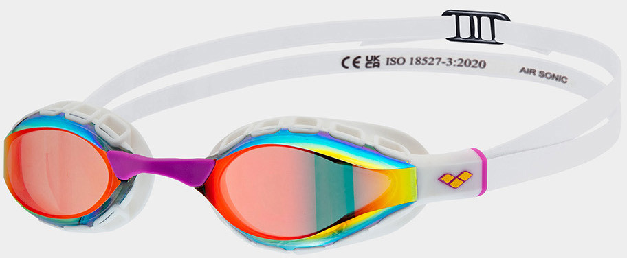 Окуляри для плавання Arena AIR SONIC MIRROR помаранчевий, білий One Size 011004-140