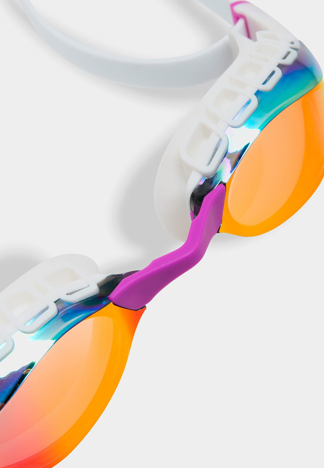 Окуляри для плавання Arena AIR SONIC MIRROR помаранчевий, білий One Size 011004-140