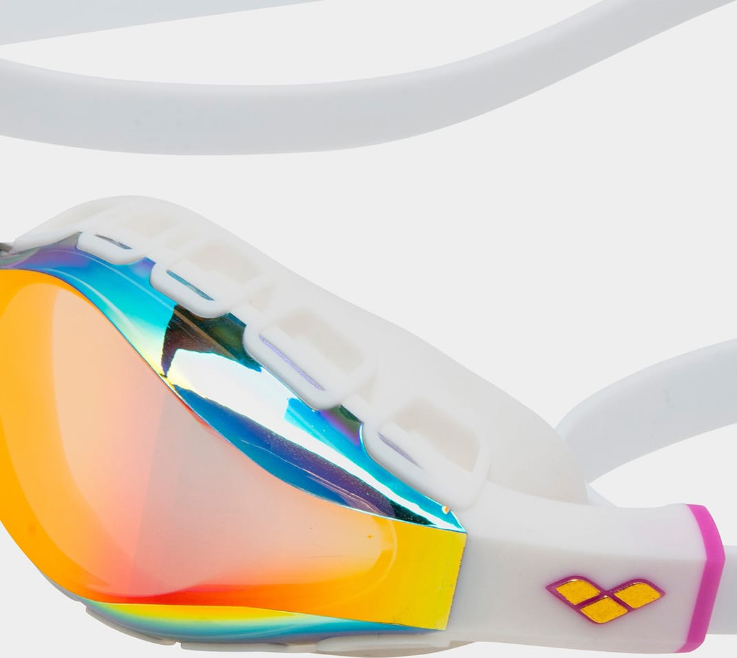 Окуляри для плавання Arena AIR SONIC MIRROR помаранчевий, білий One Size 011004-140