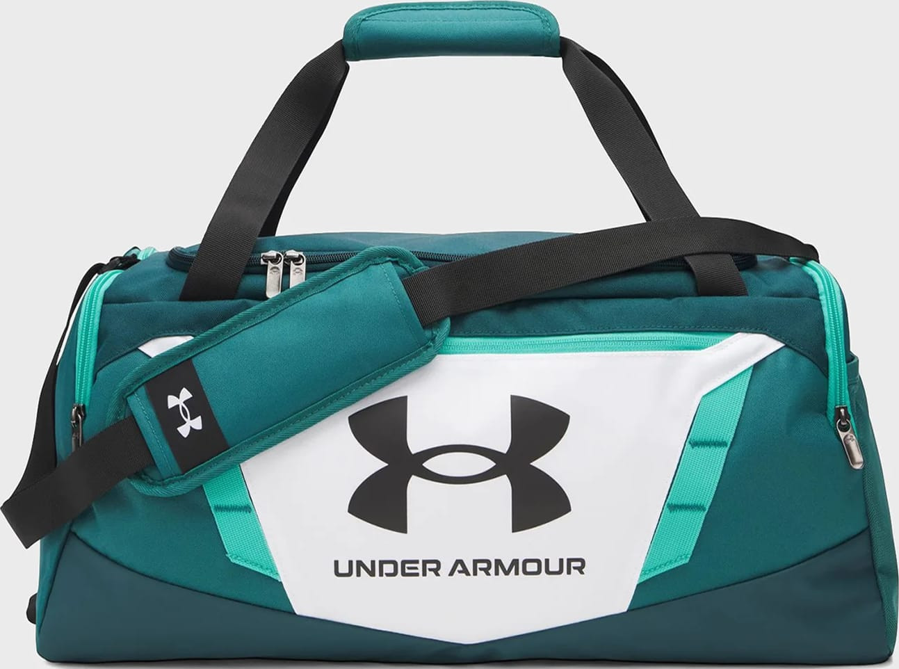 Сумка Under Armour Undeniable 5.0 Duffle SM 40L зелений, білий 55 х 25,5 х 27 см 1369222-100