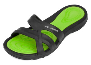 Шльопанці Aqua Speed PANAMA 6594 чорний, зелений Жін 36 513-38
