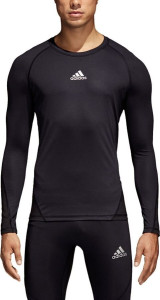 Термобілизна Верх з довгим Рукавом Adidas Alphaskin CW9486 чорна (L) CW9486