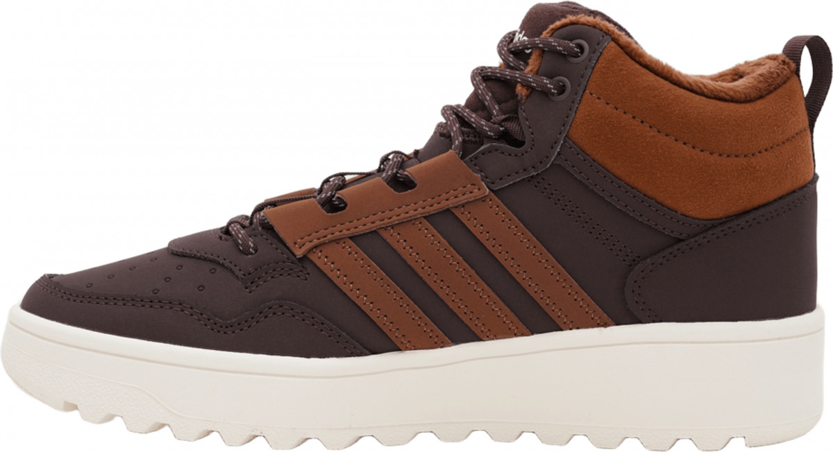 Черевики підліткові UNISEX HOOPS 4.0 MID WINTERIZED J JQ7904 Adidas 6,5 (40) Темно-коричневий JQ7904