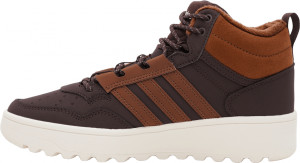 Черевики підліткові UNISEX HOOPS 4.0 MID WINTERIZED J JQ7904 Adidas 6,5 (40) Темно-коричневий JQ7904