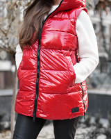 Куртка CMP WOMAN LONG VEST FIX HOOD 30K3546-C810