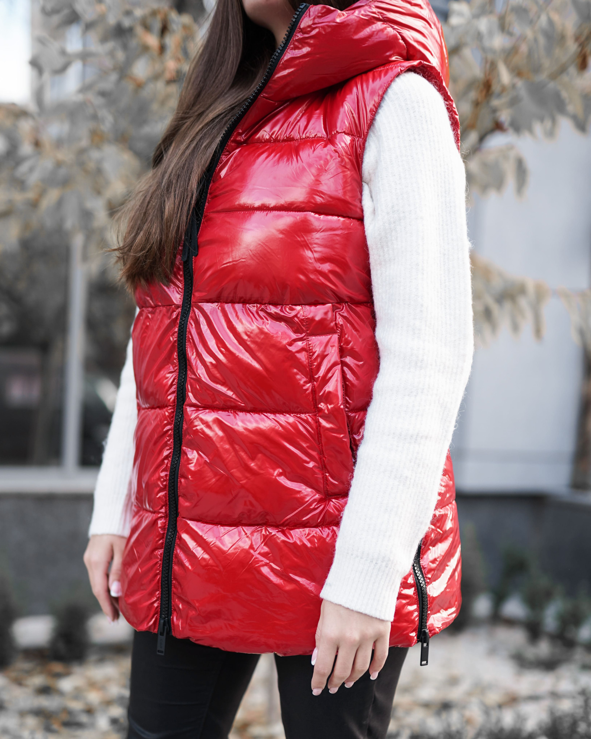Куртка CMP WOMAN LONG VEST FIX HOOD 30K3546-C810
