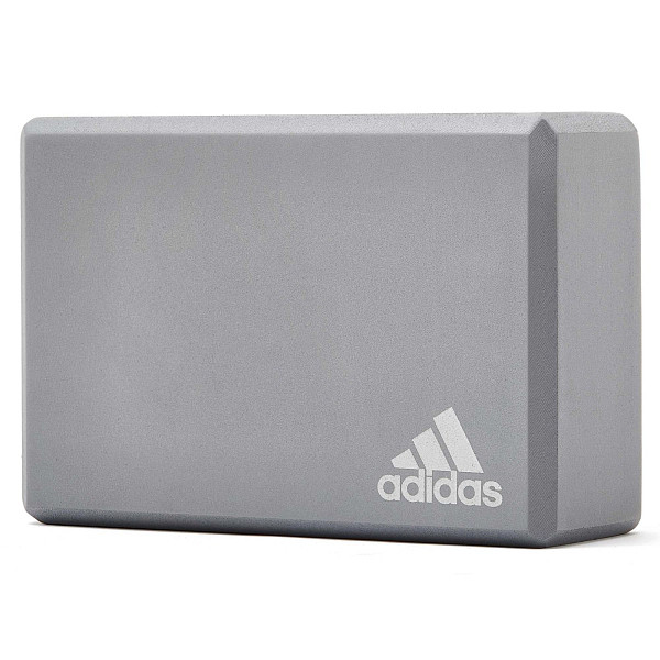 Блок для йоги Adidas Yoga Block сірий Уні 22.8x15.2x7.6 см ADYG-20100FOAM