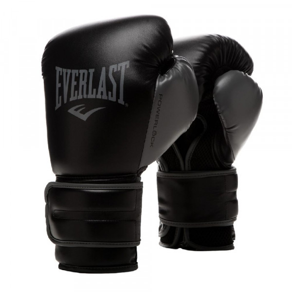 Рукавиці боксерські Everlast POWERLOCK 2R TRAINING GLOVE чорний Уні 12 унцій P00002284