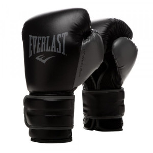 Рукавиці боксерські Everlast POWERLOCK 2R TRAINING GLOVE чорний Уні 12 унцій P00002284