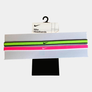 Пов'язка на голову комплект-резинок на голову Nike (2шт) 2021.655.OS-5 (Neon-Pink) 2021.655.OS-5