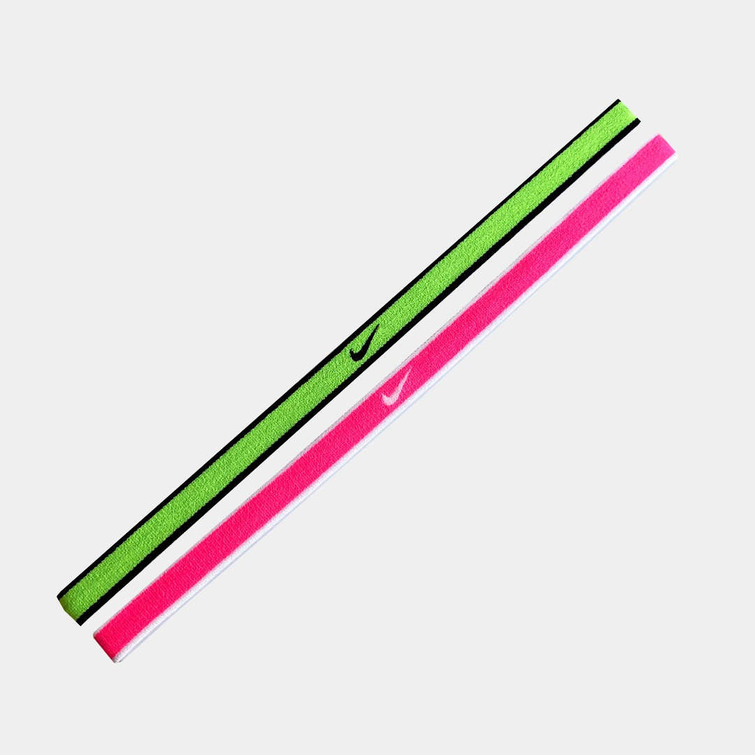 Пов'язка на голову комплект-резинок на голову Nike (2шт) 2021.655.OS-5 (Neon-Pink) 2021.655.OS-5