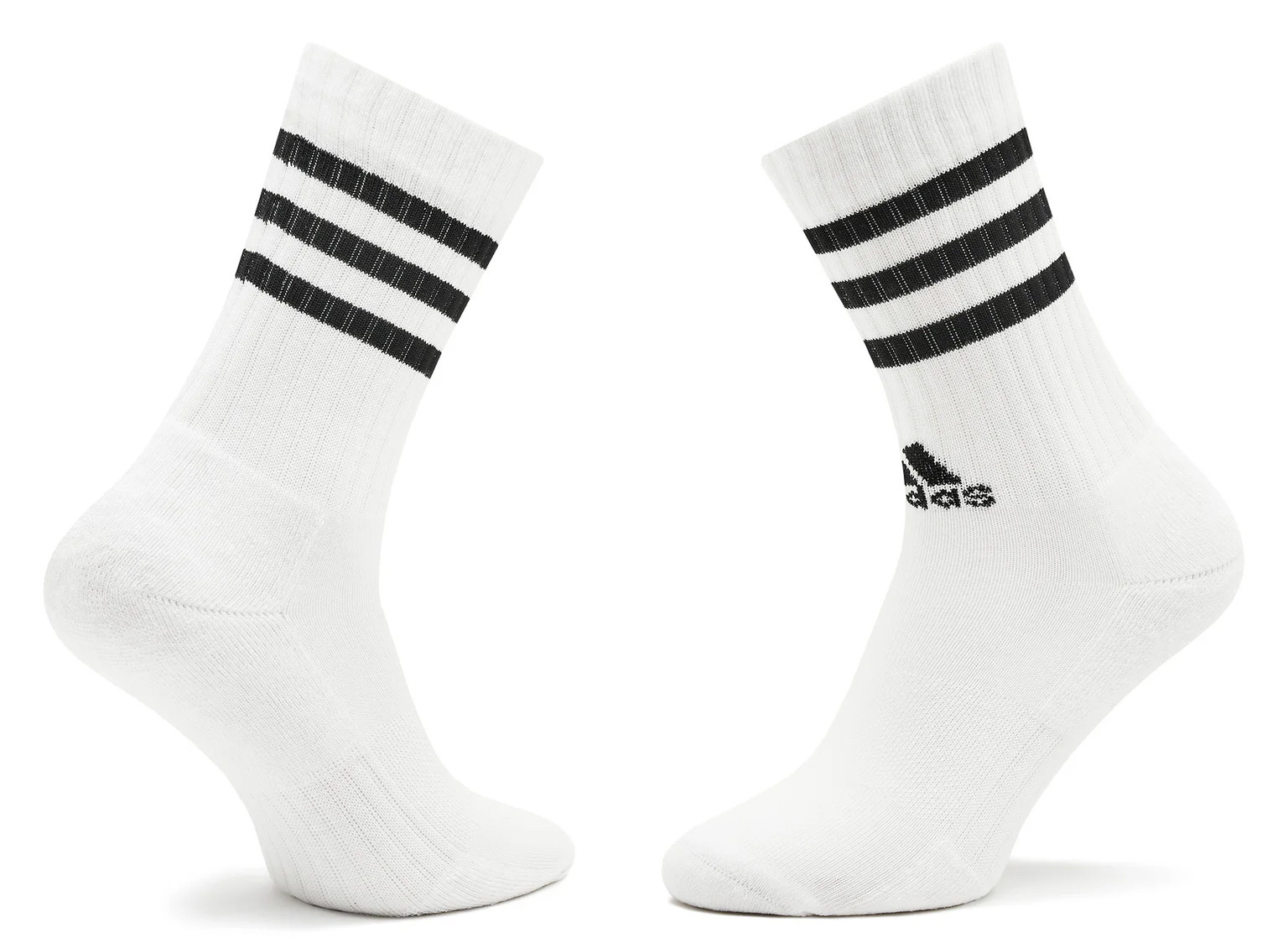 Шкарпетки Adidas 3S C SPW CRW 3P білий, чорний Уні L (43-45) HT3458
