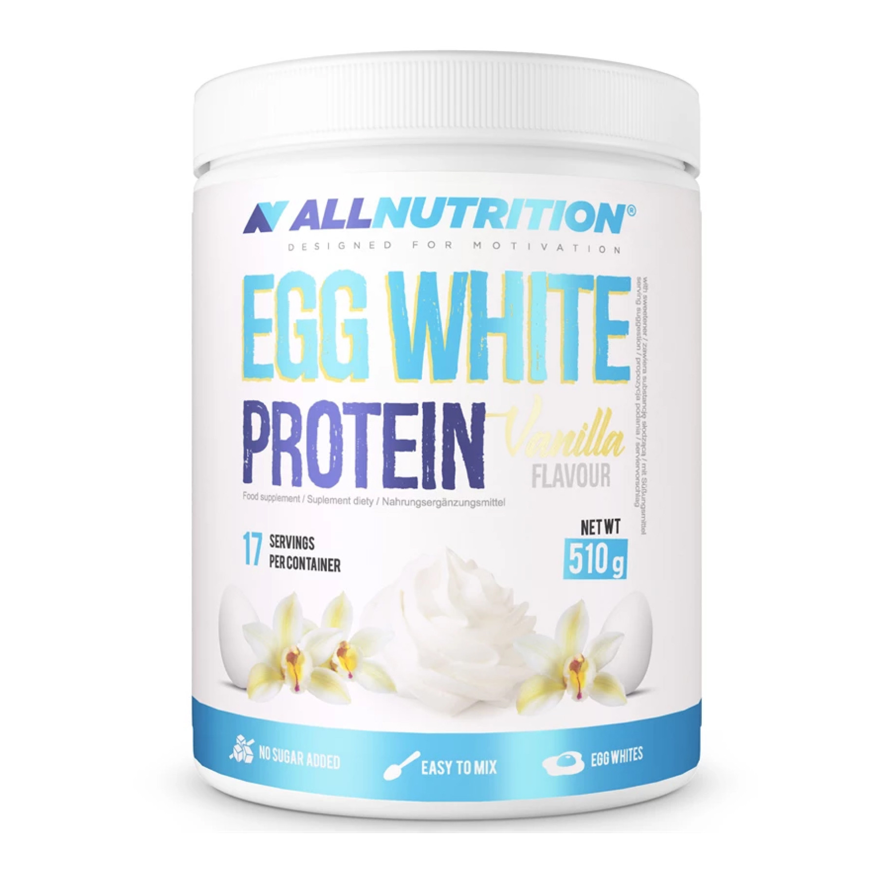 Порошок Allnutrition Egg White Protein - 510g Vanilla 2023-10-2721