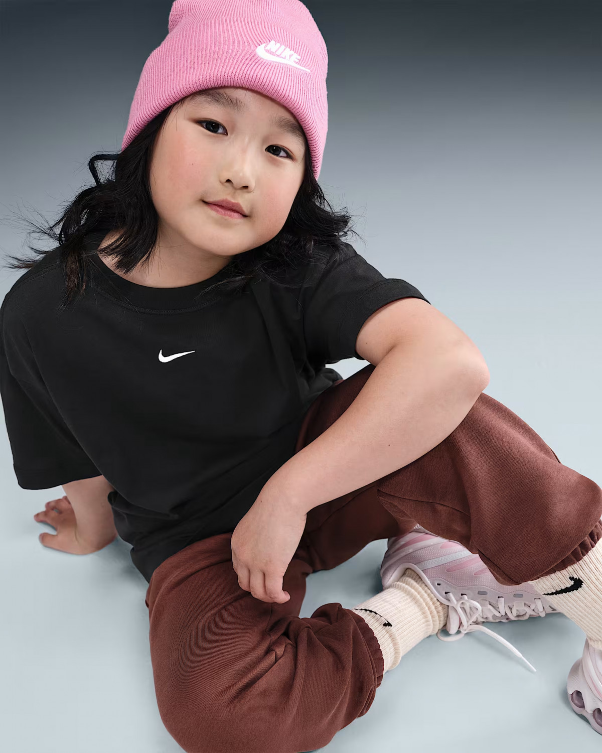 Футболка дитяча G NSW TEE SS OVRSZED LBR II3576-010 Nike L Чорний II3576-010