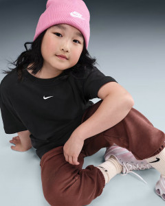 Футболка дитяча G NSW TEE SS OVRSZED LBR II3576-010 Nike L Чорний II3576-010