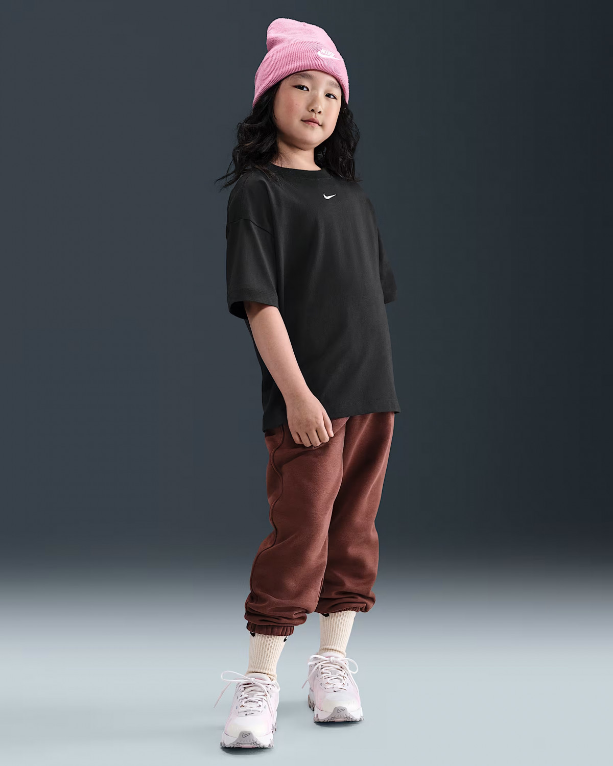 Футболка дитяча G NSW TEE SS OVRSZED LBR II3576-010 Nike L Чорний II3576-010