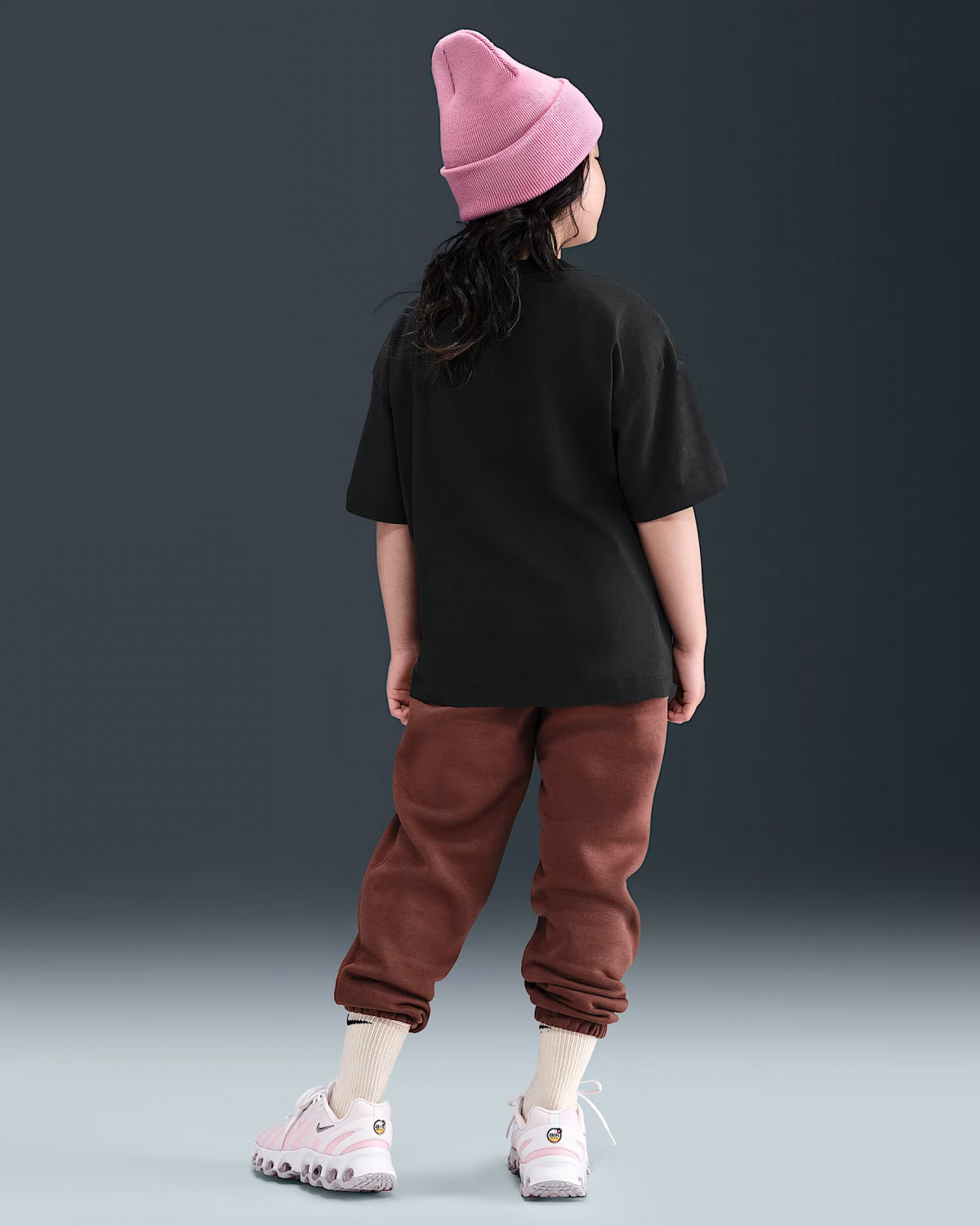 Футболка дитяча G NSW TEE SS OVRSZED LBR II3576-010 Nike L Чорний II3576-010