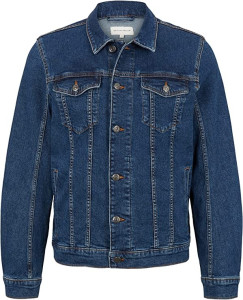 Куртка джинсова denim jacket vintage wash 1033317-10283 Tom Tailor L Темно-синій 1033317-10283