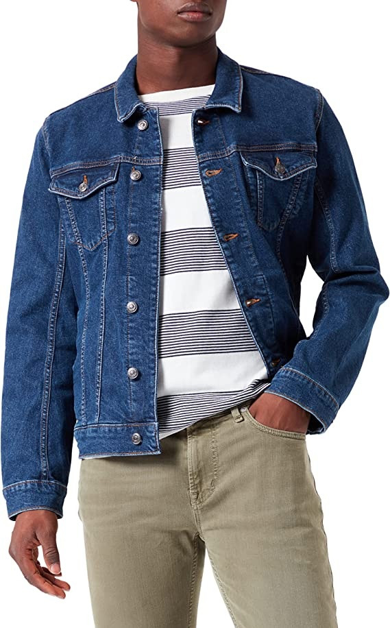 Куртка джинсова denim jacket vintage wash 1033317-10283 Tom Tailor L Темно-синій 1033317-10283