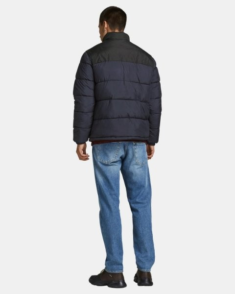 Куртка JJPAUL PUFFER COLLAR 12189971 Dark Navy - Detail: BLOCKING Jack&Jones M Темно-синій 12189971-Dark Navy-Detail