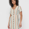 Сукня ONLVIVA-OHIO S/S BUTTON STRIPE DRESS PNT 15226232 Cloud Dancer ONLY L Білий 15226232CLOUDDANCER