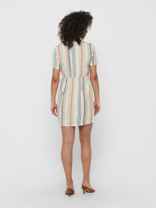 Сукня ONLVIVA-OHIO S/S BUTTON STRIPE DRESS PNT 15226232 Cloud Dancer ONLY L Білий 15226232CLOUDDANCER