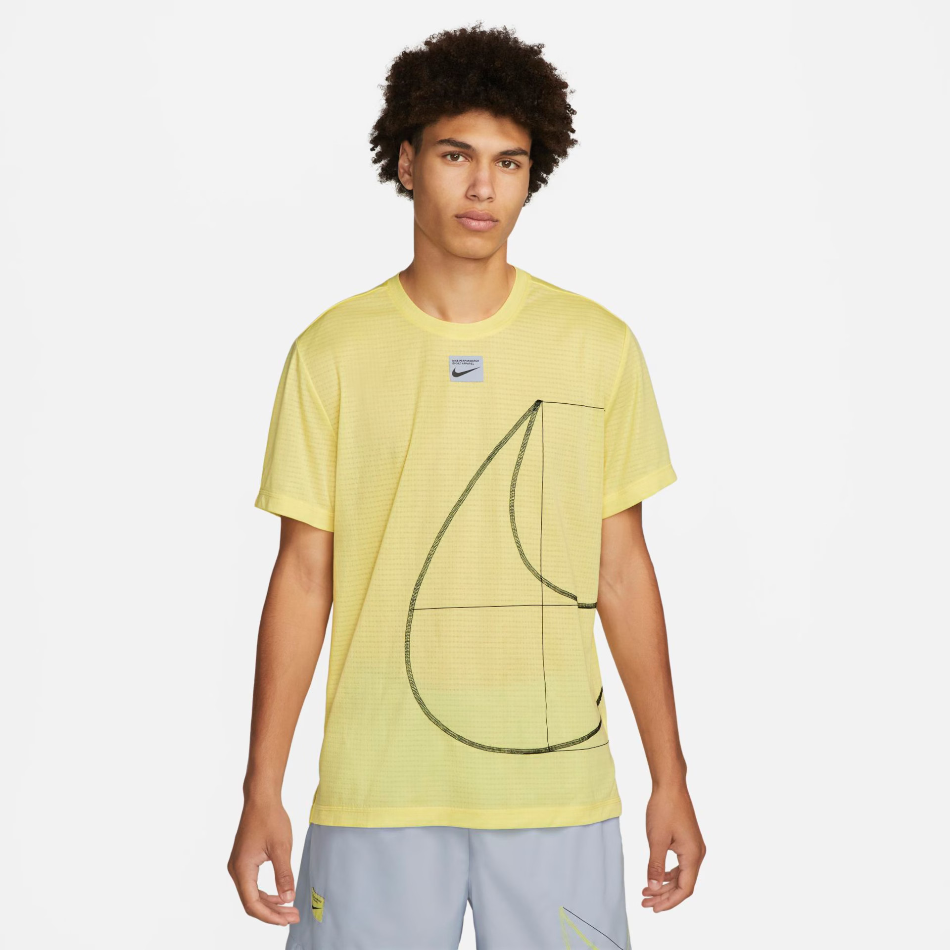 Футболка чоловіча Nike Df Q5 Ss Top Yellow DQ6626-706