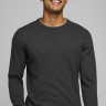 Пуловер JJEBASIC KNIT CREW NECK NOOS 12137190-Dark Grey Melange Jack&Jones S Темно-сірий 12137190-DARK GREY MELANG