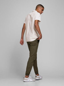 Сорочка JJESUMMER SHIRT S/S S21 STS 12163857 Crockery Jack&Jones L Білий 12163857CROCKERY