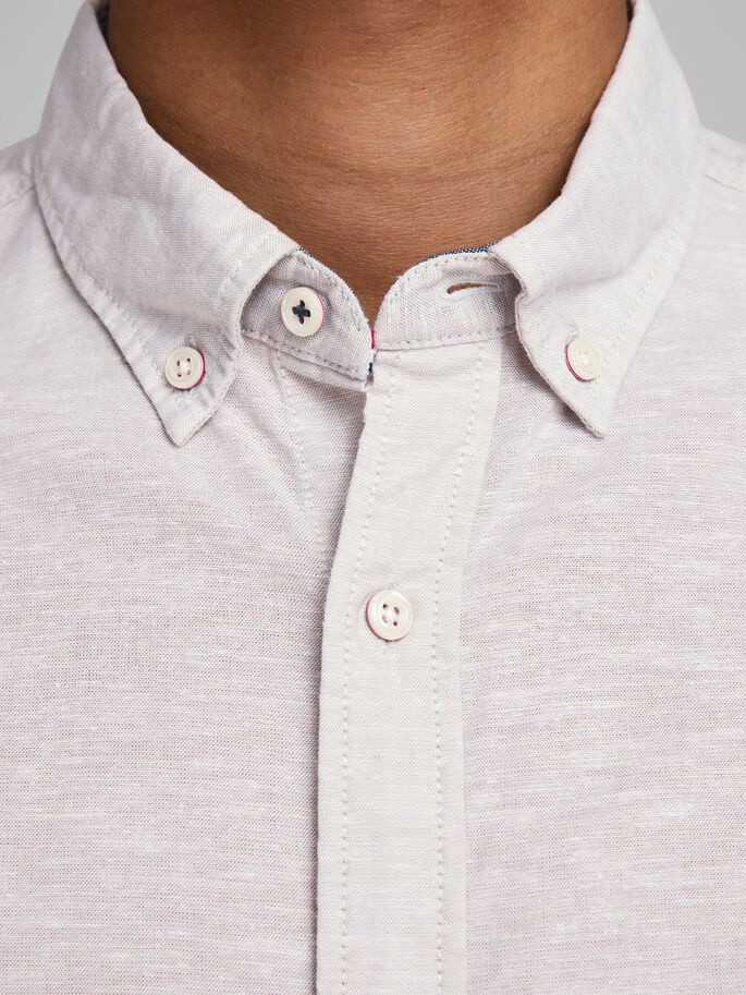 Сорочка JJESUMMER SHIRT S/S S21 STS 12163857 Crockery Jack&Jones L Білий 12163857Crockery