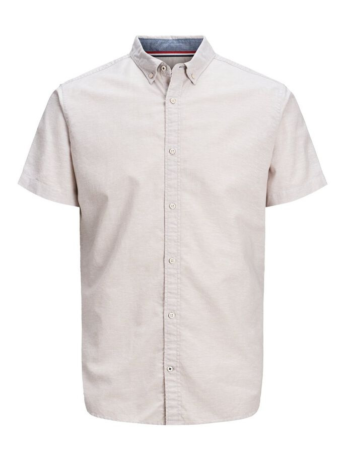 Сорочка JJESUMMER SHIRT S/S S21 STS 12163857 Crockery Jack&Jones L Білий 12163857Crockery