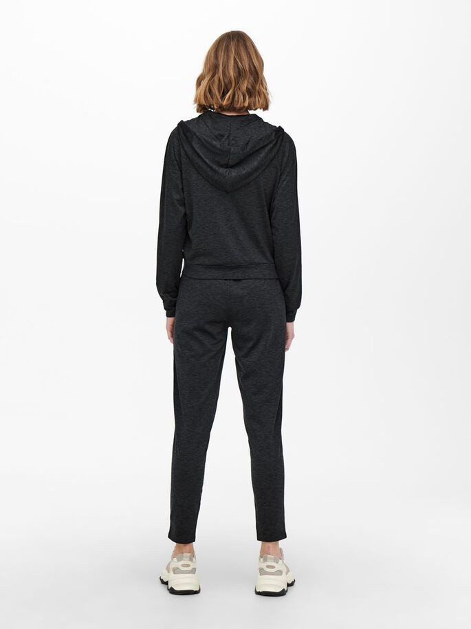 Толстовка ONPNASHA LS HOOD ZIP BRUSH SWEAT 15236667-Black Melange Only Play XS Чорний 15236667-Black Melange