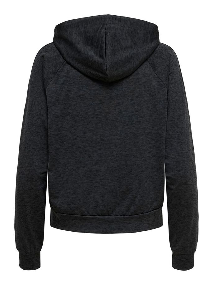 Толстовка ONPNASHA LS HOOD ZIP BRUSH SWEAT 15236667-Black Melange Only Play XS Чорний 15236667-Black Melange
