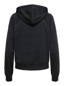 Толстовка ONPNASHA LS HOOD ZIP BRUSH SWEAT 15236667-Black Melange Only Play XS Чорний 15236667-BLACK MELANGE