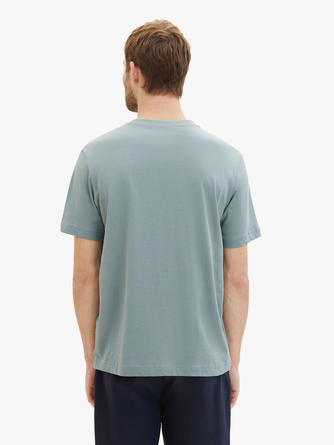 Футболка T-SHIRT WITH A LOGO PRIN 1040988-27475 Tom Tailor M Блакитний 1040988-27475