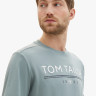 Футболка T-SHIRT WITH A LOGO PRIN 1040988-27475 Tom Tailor M Блакитний 1040988-27475