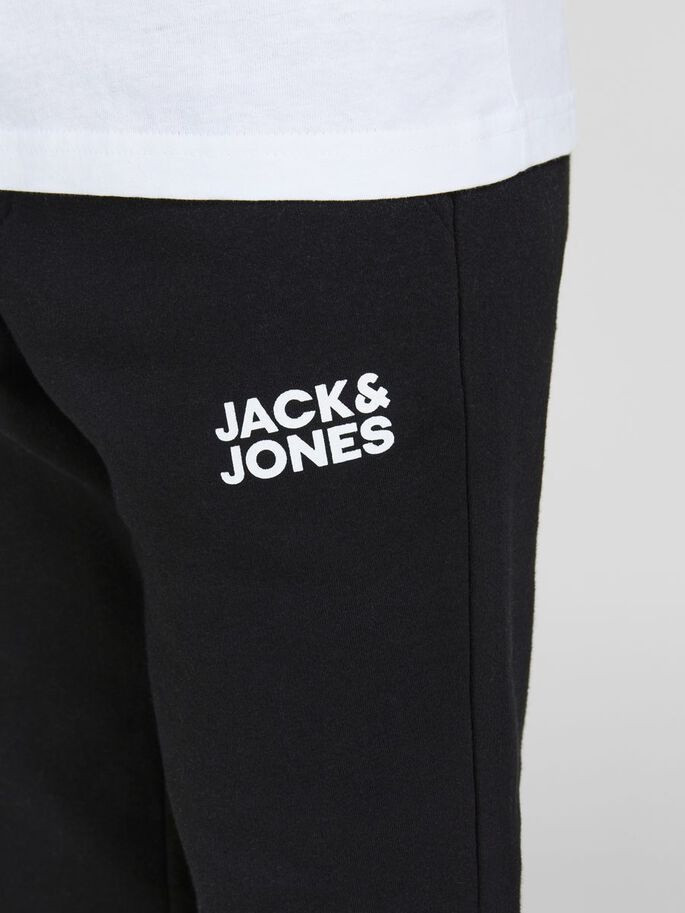Штани JPSTGORDON JJNEWSOFT SWEAT PANT NOOS JNR 12179798-Black Jack&Jones 128 Чорний 12179798-BLACK