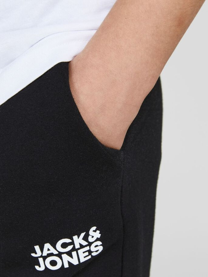 Штани JPSTGORDON JJNEWSOFT SWEAT PANT NOOS JNR 12179798-Black Jack&Jones 128 Чорний 12179798-BLACK
