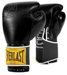 Рукавиці боксерські Everlast 1910 CLASSIC TRAINING GLOVE чорний Уні 12 унцій P00001709