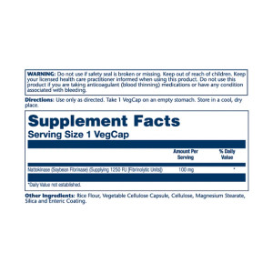 Капсули Solaray Nattokinase 100mg - 30 vcaps 2023-10-2403