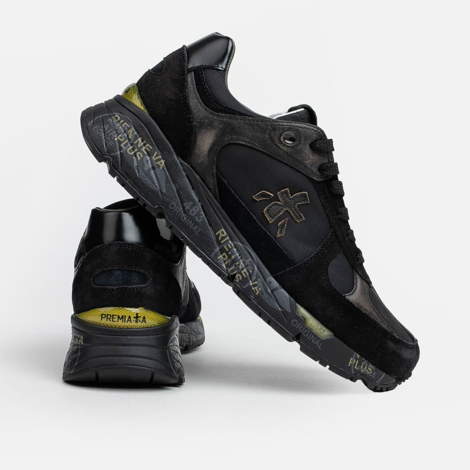 Кросівки чоловічі Premiata Mase Black/Brown VAR.5013