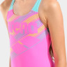 Купальник закритий для дівчат Arena LINES SWIMSUIT SWIM PRO BACK L рожевий, бірюзовий 116 см 003550-980