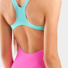 Купальник закритий для дівчат Arena LINES SWIMSUIT SWIM PRO BACK L рожевий, бірюзовий 116 см 003550-980