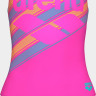 Купальник закритий для дівчат Arena LINES SWIMSUIT SWIM PRO BACK L рожевий, бірюзовий 116 см 003550-980