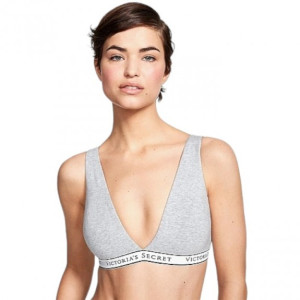 Нижня Білизна Victoria'S Secret Cotton Wireless Lounge Bra Grey 11199398-Gry L 11199398-GRY