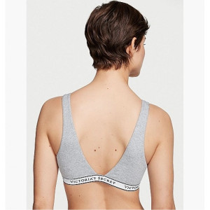Нижня Білизна Victoria'S Secret Cotton Wireless Lounge Bra Grey 11199398-Gry L 11199398-GRY
