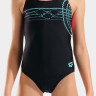 Купальник закритий для дівчат Arena SUNRISE SWIMSUIT SWIM PRO BACK чорний, бірюзовий, рожевий 116 см 010762-590